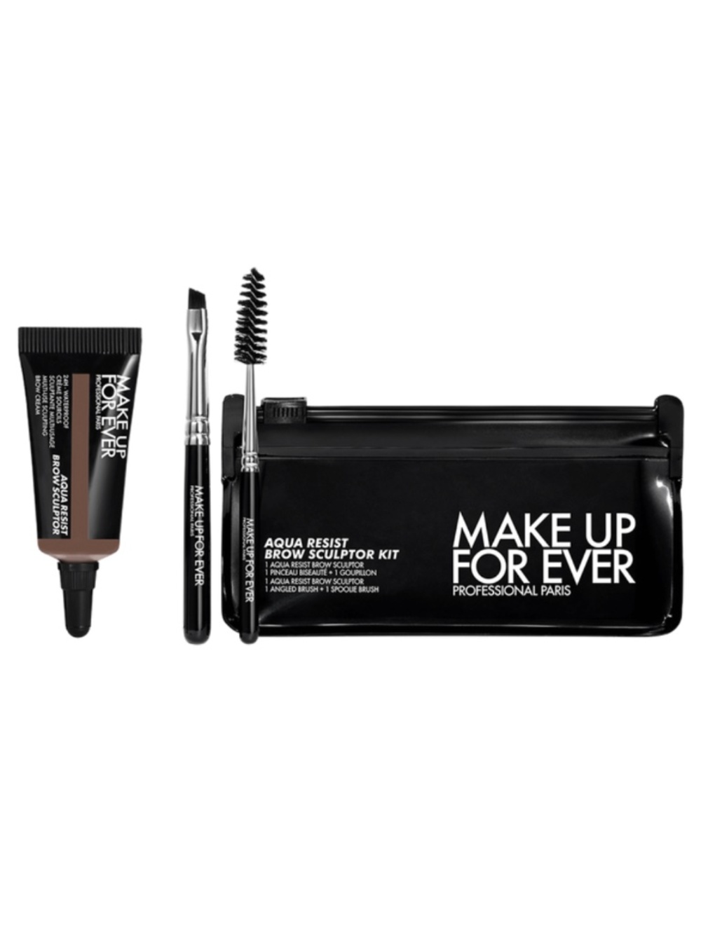 NIB Makeup Forever Aqua Resist Waterproof Brow Sculptor Kit, Soft Brown